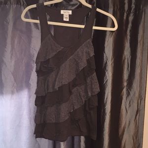 Kirra Fringed Lace Tank Top (Racerback)